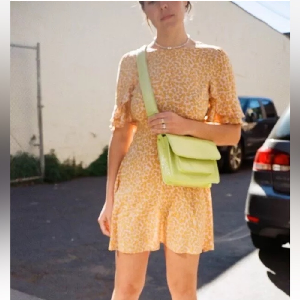 Auguste Dean Goldie Mini Dress in Yellow size 2 - Picture 10 of 10
